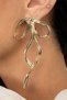 Bow Earrings Ribbon Earrings gold gold silver color