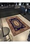 Creative Geometric Yellow Navy Blue Tone Decorative Carpet Miravip197 - 3