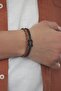 Unisex Braided Rope Real Leather Bracelet