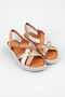 Women's Genuine Leather Wedge Heeled Orthopedic Sandals - 4