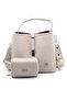 Stone New Season Printed 3 Compartment Women's Shoulder Bag and Wallet Combination 22x20cm Pbu4002-1002