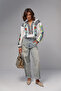 Women's Vintage Cotton Blouse with Canvas Embroidery - 3