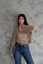 Women's Standard Size Long Sleeve Openwork Loose Eyelet Mesh Blouse - 3