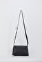 Women's Black Floater Shoulder Bag 05Po24Y1840 - 2