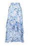 Blue Animal Patterned Lined Woven Skirt TCTAW24EE00020 - 7