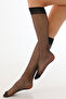 Women's Black 15 Denim Knee Socks Pack of 6 - 4
