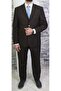 Men's Coffee Classic Cut Mono Collar Suit