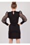 Balloon Sleeve Girl's Dress - 2