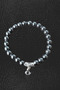 Hematite Stone Bracelet Heavy Duty Original Natural Glossy Gray Hematite Bracelet - 4