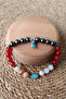 Citrine, Hematite, and Red Agate Coin Bracelet for Abundance, Prosperity, and Wealth. - 5