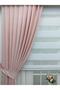 Powder Plain Background Curtain, 100x260, 1/3 Close Pleat, Pleated, Single Wing - 2