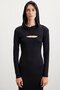 Felısa Women's Hooded Slim Fit Crop Black Body
