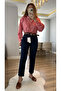 Juliet Navy Blue High Waist Slim Fit Jeans - 3