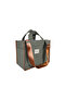 Hishi Rj Tote Bag Mint Canvas Bag Tan Color Shoulder Strap - 2