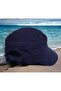 Bow Detailed Adjustable Back Women's Visor Hat Bow Wide Women's Hat - 8