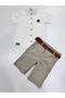 Boy's Set - Judge Collar Shirt and Belted Shorts