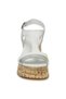 D24Ys-1530Z Wedge Heel White Women's Sandals - 3