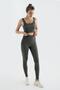 Ribbed High Waist Flexible Recovery Leggings