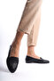 Leona Monroe Black Women's Genuine Leather Loafer Daily Shoes - 3