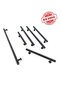 5 Pcs Furniture Cabinet Cover Drawer Handle 128mm Matte Black Metal Bar Handle - 2