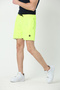 Men's Neon Yellow-black Garnished Embroidered Pool-Sea Shorts - 8