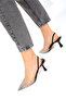 Black Women's Classic Heeled Shoes 19150 - 4