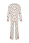 Bej %100 Pamuklu Kalpli Biyeli Örme Pijama Takımı THMAW24PT00103 - 10