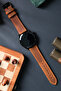 22MM Leather Cord For Casio Fossil Omega Nacar Seiko Citizen Lacoste Armani Tissot Leather Watch Strap - 3