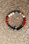 Citrine, Hematite, and Red Agate Coin Bracelet for Abundance, Prosperity, and Wealth. - 4