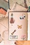 10 Sheets Transparent Vintage Sticker Set - Agenda Bullet Journal Scrapbook Sticker Set for Phone - 3