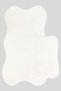 Asia 2-Piece Powder 80x140 50x70 Cm Large Size Bath Mat Set Non-Slip Base Toilet Seat Set CREAM - 2