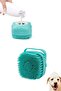 Silicone Detailed Cleaning Brush for Pets Soft Silicone Washing Brush with Shampoo Reservoir - 4