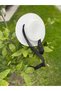 Gondola Straw Hat with Scarf Ironable Beach Travel Holiday Party, Casual, Travel