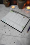 Dream Catcher Black Wooden Schedule Book - Undated Agenda - Weekly Planner - A5 - 3