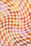 Multicolored Square Geometric Patterned Modern Decorative Carpet 4745
