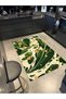 Green Themed Abstract Abstract Patterned Creative Modern Decorative Carpet 4743 - 3