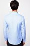 Slim Fit Long Sleeve Slim Fit Patterned Cotton Easy to Iron Blue Men's Shirt - 5