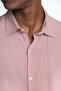 Slim Fit Long Sleeve Slim Fit Flowing Viscose Stylish Men's Pink Shirt - 3