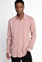 Slim Fit Long Sleeve Slim Fit Flowing Viscose Stylish Men's Pink Shirt - 2