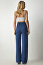Women's Navy Blue Pocketed Basic Knitted Sweatpants XR00018 - 6