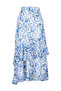 Blue Animal Patterned Lined Woven Skirt TCTAW24EE00020 - 8