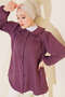 Women's Baby Collar Hijab Shirt