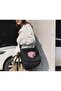 حقيبة ماسنجر سوداء مطبوعة للجنسين من سلسلة Chouze K-Pop Blackpink Cube