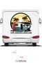 Caravan Print Sticker - Palmiya and Sun View Sticker - 120X112 cm