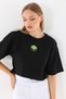 Women's Crop Crew Neck T-Shirt - 3