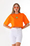Women's Crop Crew Neck T-Shirt - 5