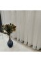 1st Quality Plain Striped Sheer Curtain- Tulle Curtain - 1x2 Pleat - Width x Height - 3