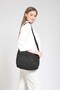 Design Plain Black Color Postman Business School Document Laptop Bag Daily Use Shoulder Bag - 3
