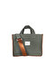 Hishi Rj Tote Bag Mint Canvas Bag Tan Color Shoulder Strap - 5