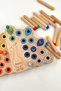 Montessori Educational Wooden Toy – Insert and Remove Colorful Wooden Peacock Toy - 2